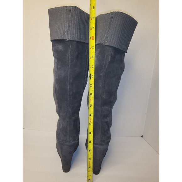 Fergie Citizen Grey Suede Tall Boot Size 8 - Picture 2 of 11